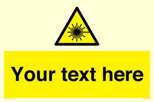 Custom Laser Hazard Sign